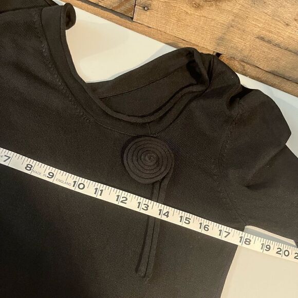 Cyrus silk blend long sleeve black sweater - M - Picture 5 of 8